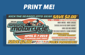 spring motorcycle show coupon