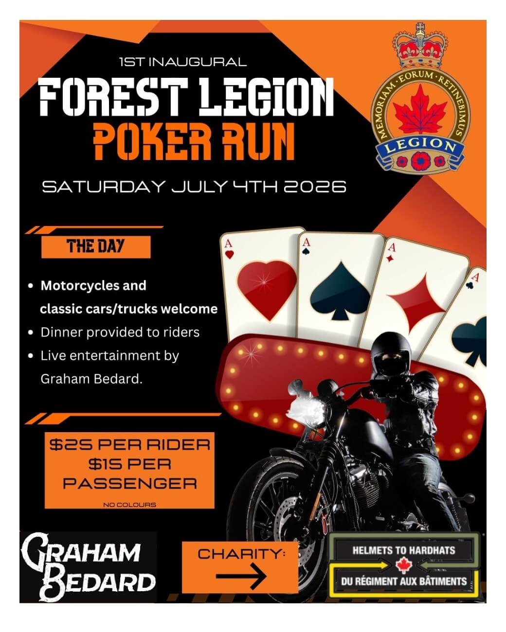 1st Inaugural Forest Legion Poker Run