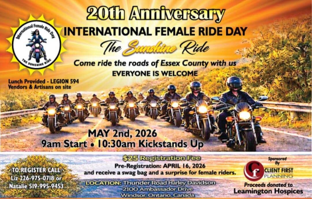 20th Anniversary International Female Ride Day
