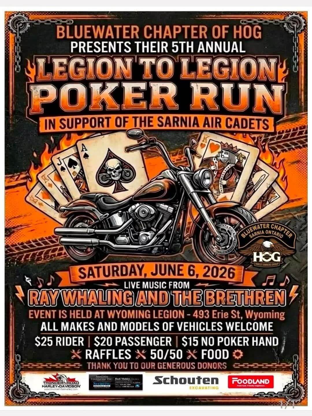 5th Annual Legion to Legion Poker Run