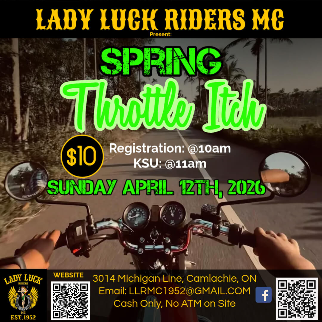 Lady Luck Riders MC Spring Throttle Itch