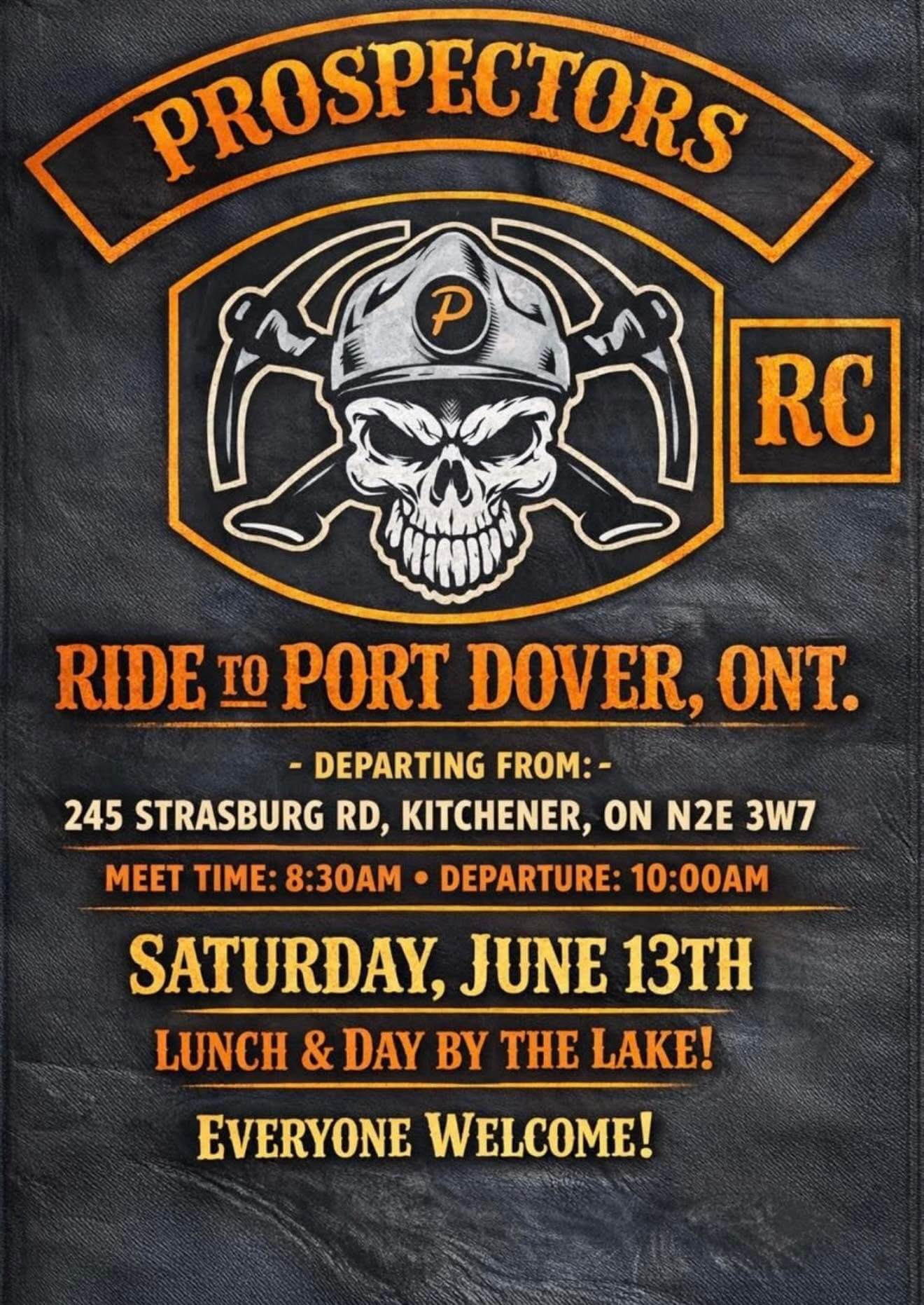 Prospectors RC Ride to Port Dover, Ont.