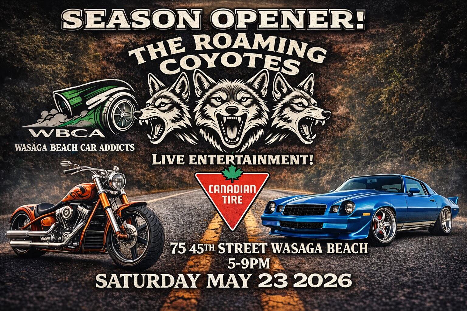 Wasaga Beach Car Addicts Season Opener