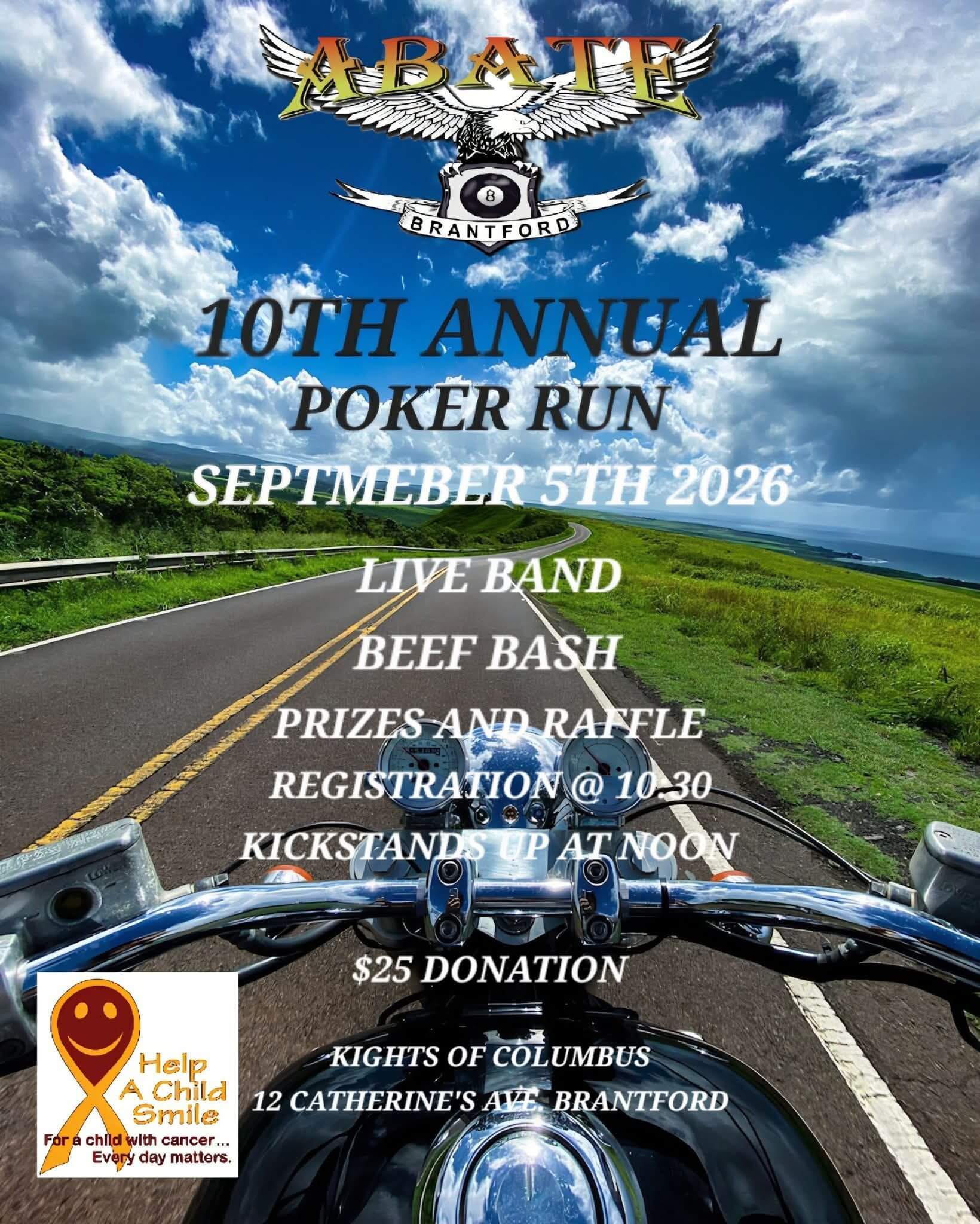ABATE Brantford: 10th Annual Poker Run