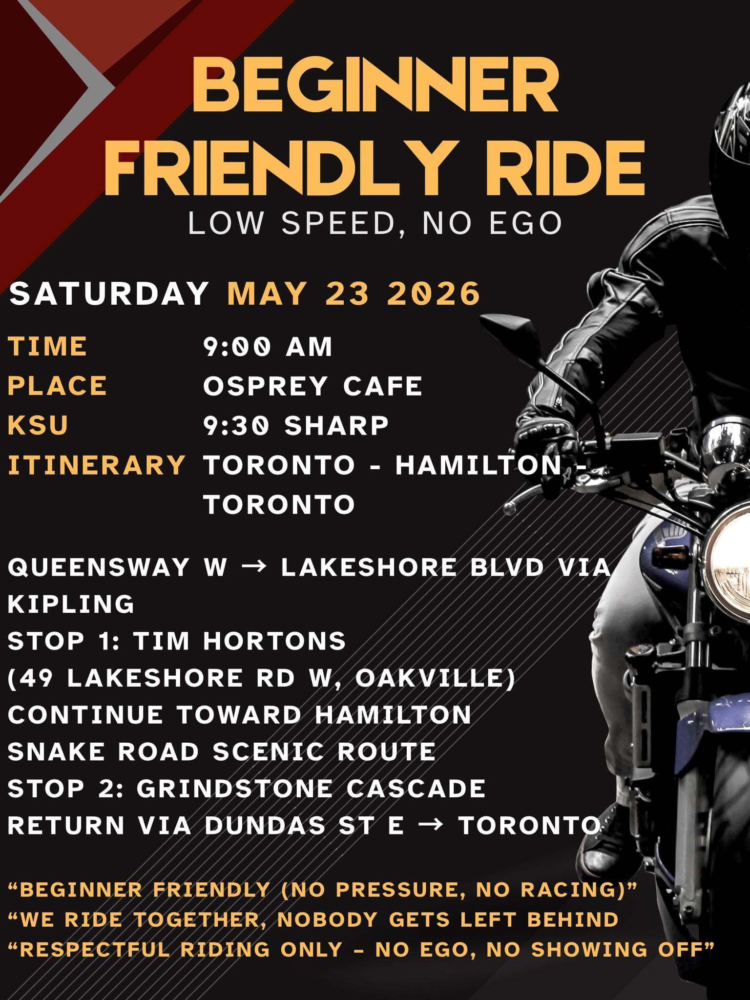 Beginner Friendly Ride