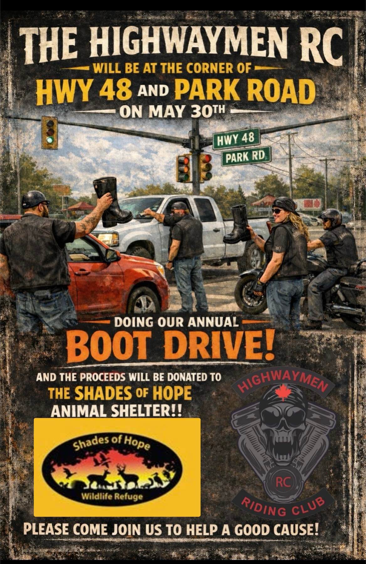 The Highwaymen RC: Annual Boot Drive