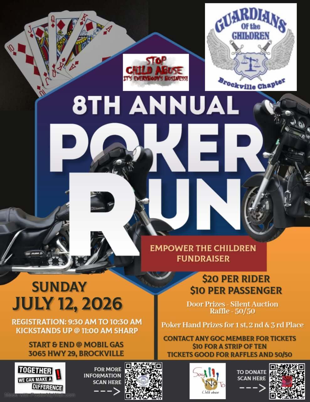 Guardians of the Children Brockville Chapter 8th Annual Poker Run