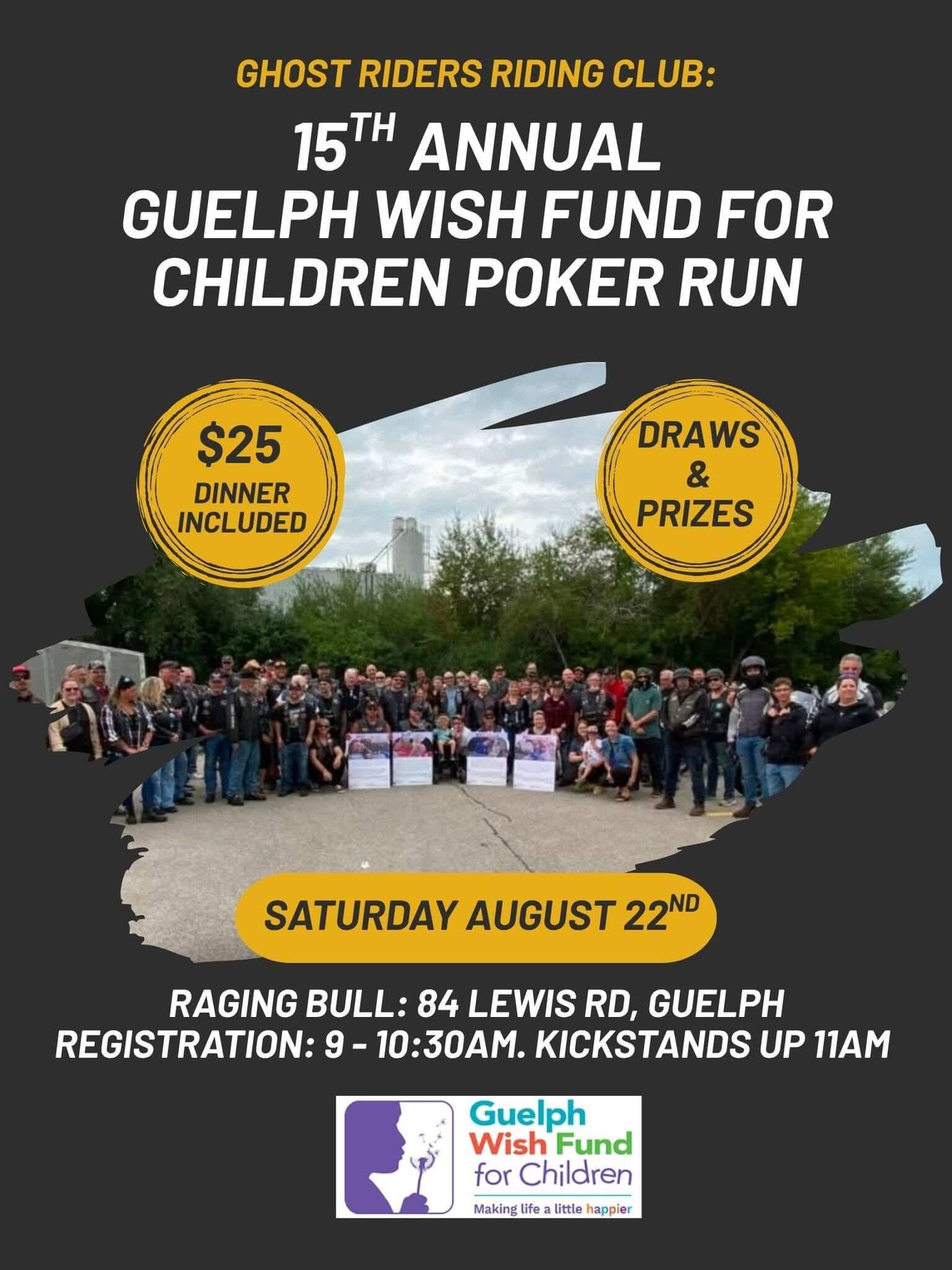 15th Annual Guelph Wish Fund Poker Run