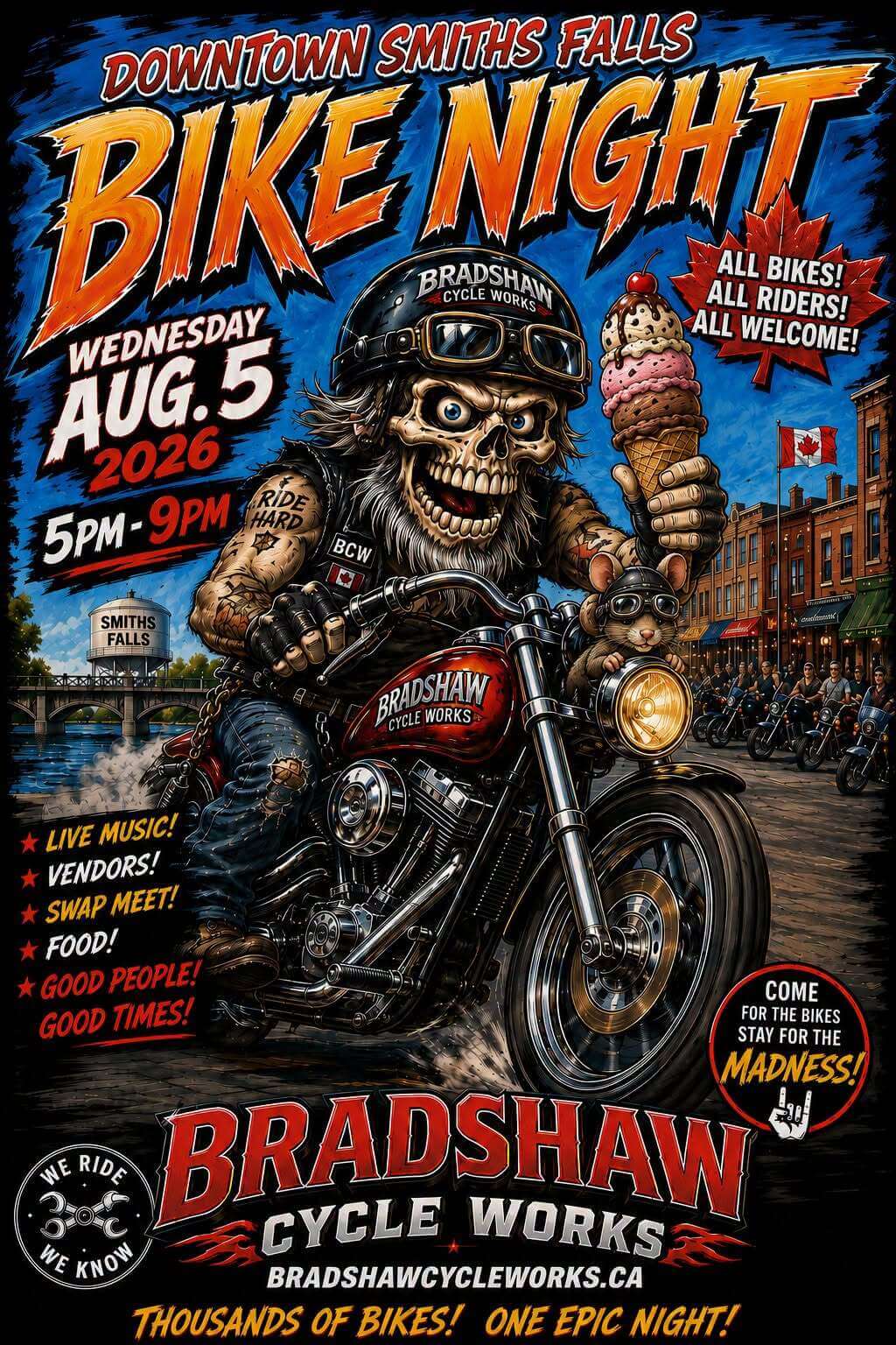 Downtown Smiths Falls Bike Night