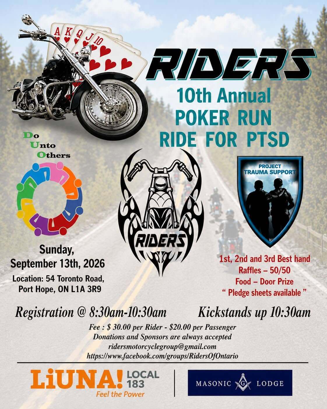 10th Annual Poker Run Ride For PTSD