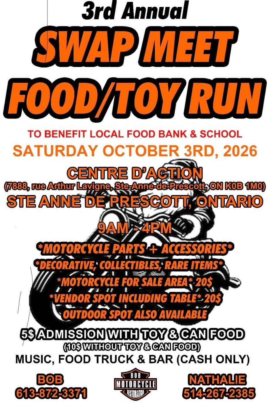 3rd Annual Swap Meet Food/Toy Run