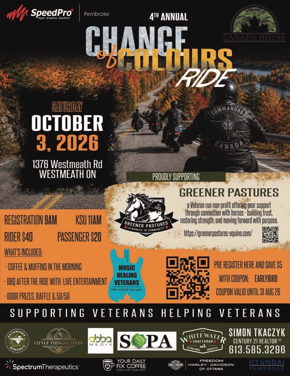 4th Annual Change of Colours Ride