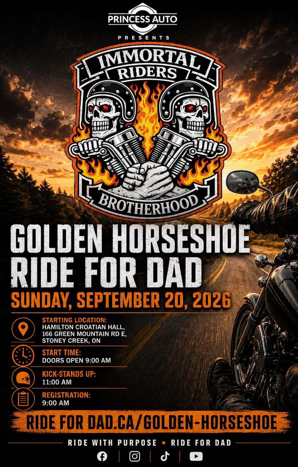 Golden Horseshoe Ride For Dad