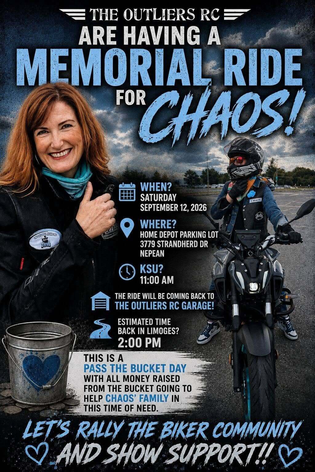 The Outliers RC Memorial Ride for Chaos